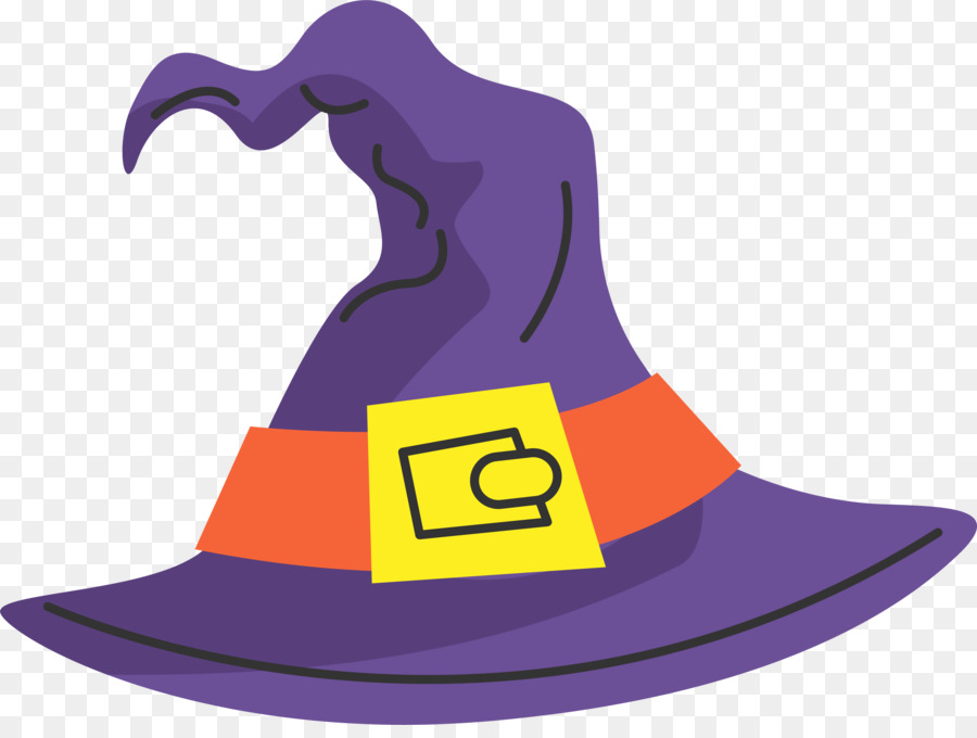 Witch hat Boszorkxe1ny - Purple cartoon Witch Hat png download - 3097*2298 - Free Transparent Hat png Download.