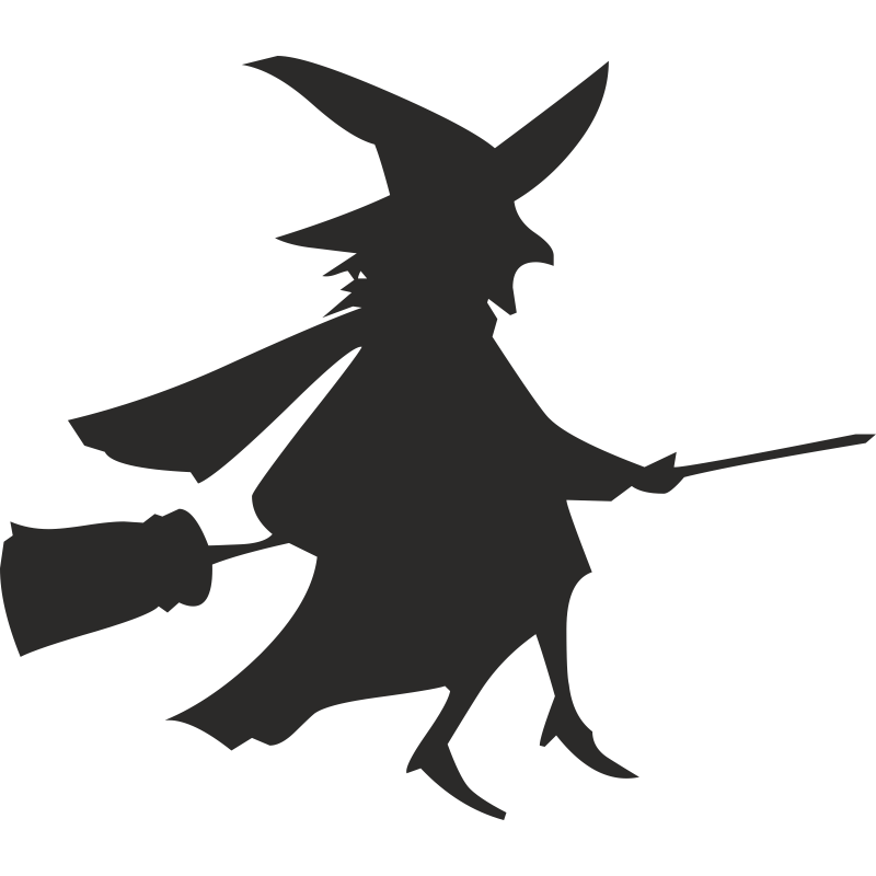 Broom Witchcraft Silhouette - Silhouette png download - 800*800 - Free ...