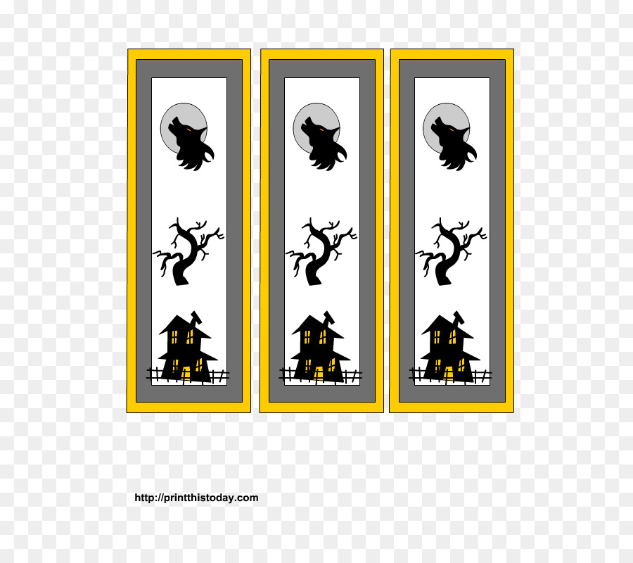 Bookmark Halloween Clip art - Tombstone Template Printable png download - 612*792 - Free Transparent Bookmark png Download.