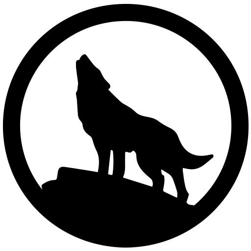Gray wolf Stencil Drawing Moon Clip art - moon png download - 512*512 ...