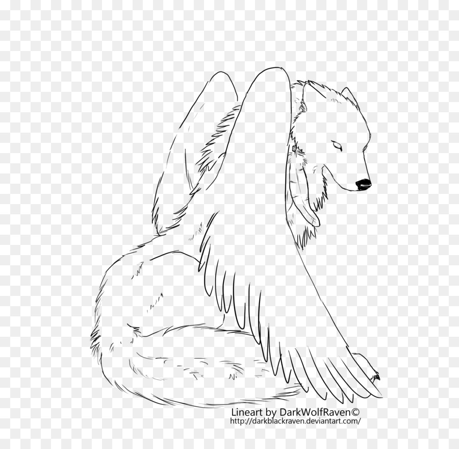 Gray wolf Drawing Line art Coloring book DeviantArt - others png download - 900*874 - Free Transparent  png Download.