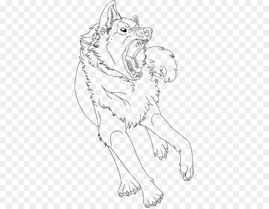Line art Gray wolf Drawing Carnivora Stock photography - demon head skull and wings png download - 400*697 - Free Transparent Line Art png Download.