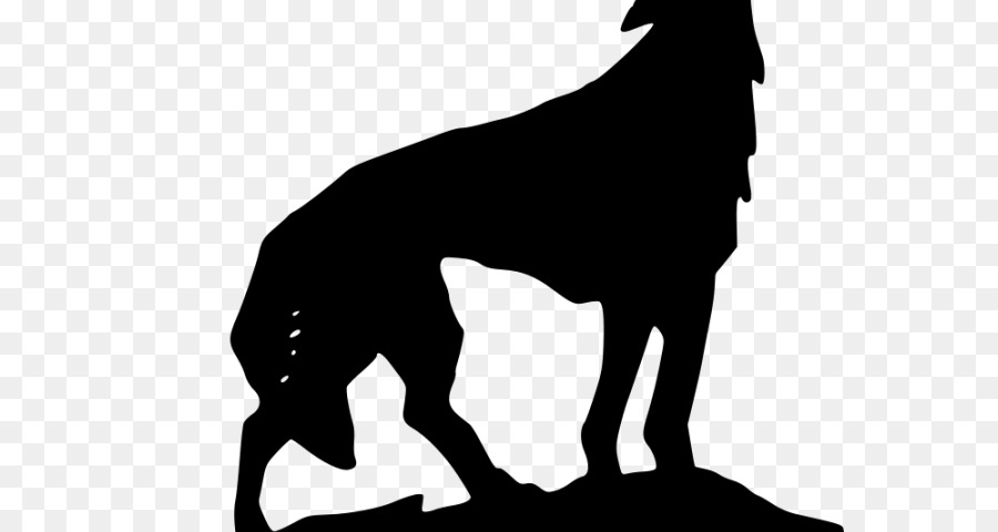 Wolf Clip art Vector graphics Coyote Drawing - black wolf png howling png download - 640*480 - Free Transparent Wolf png Download.