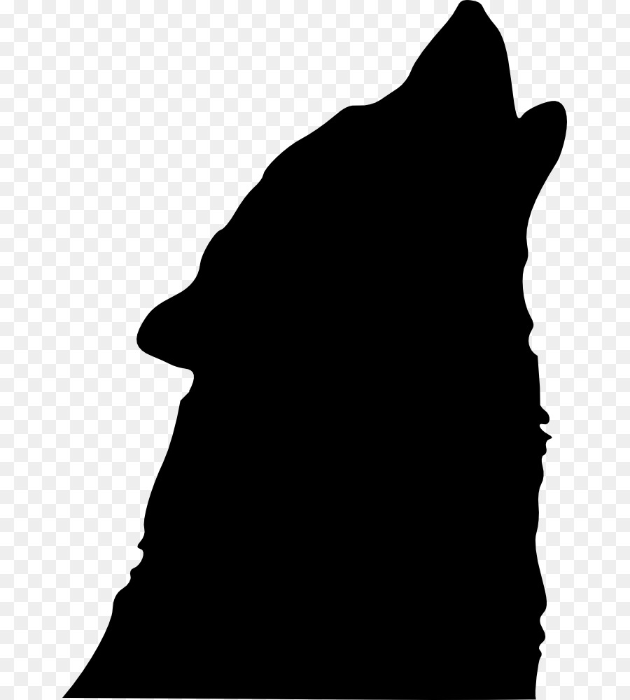 Gray wolf Silhouette Clip art - Silhouette png download - 721*1000 - Free Transparent Gray Wolf png Download.