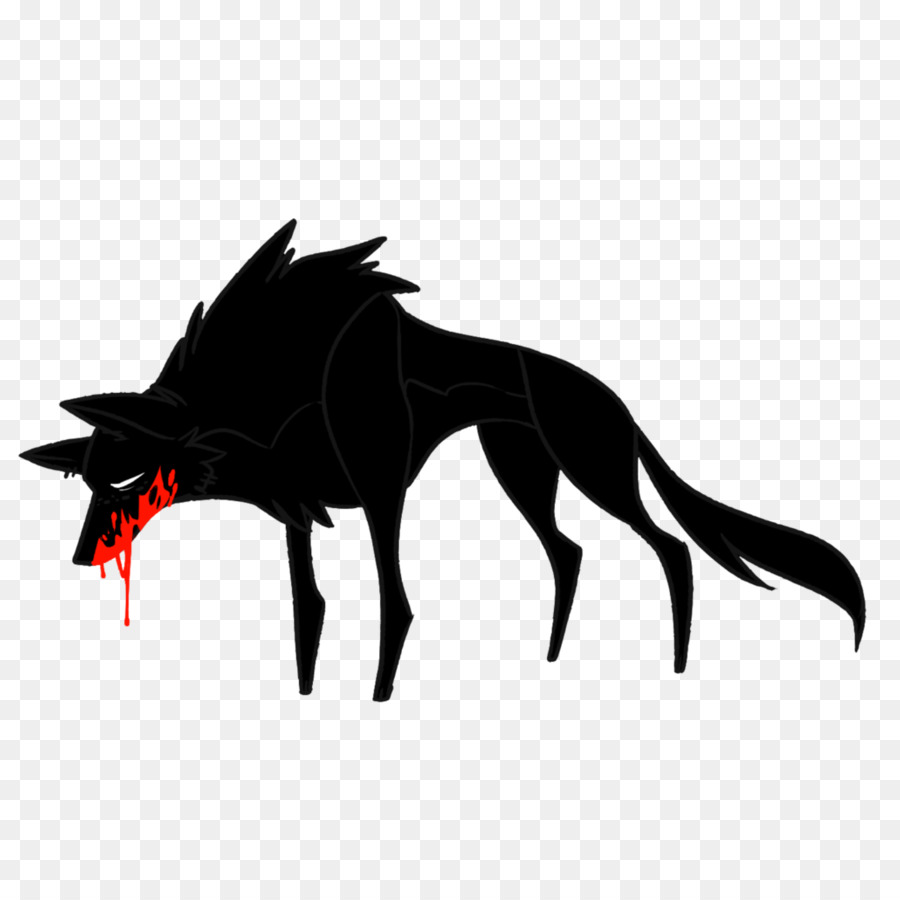 Dog Silhouette Snout Demon - Bad wolf png download - 894*894 - Free Transparent Dog png Download.