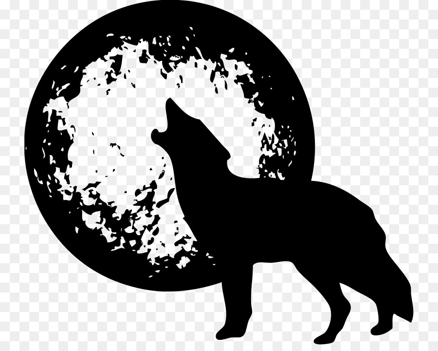 Dog Full moon Clip art - wolf vector png download - 800*708 - Free Transparent Dog png Download.