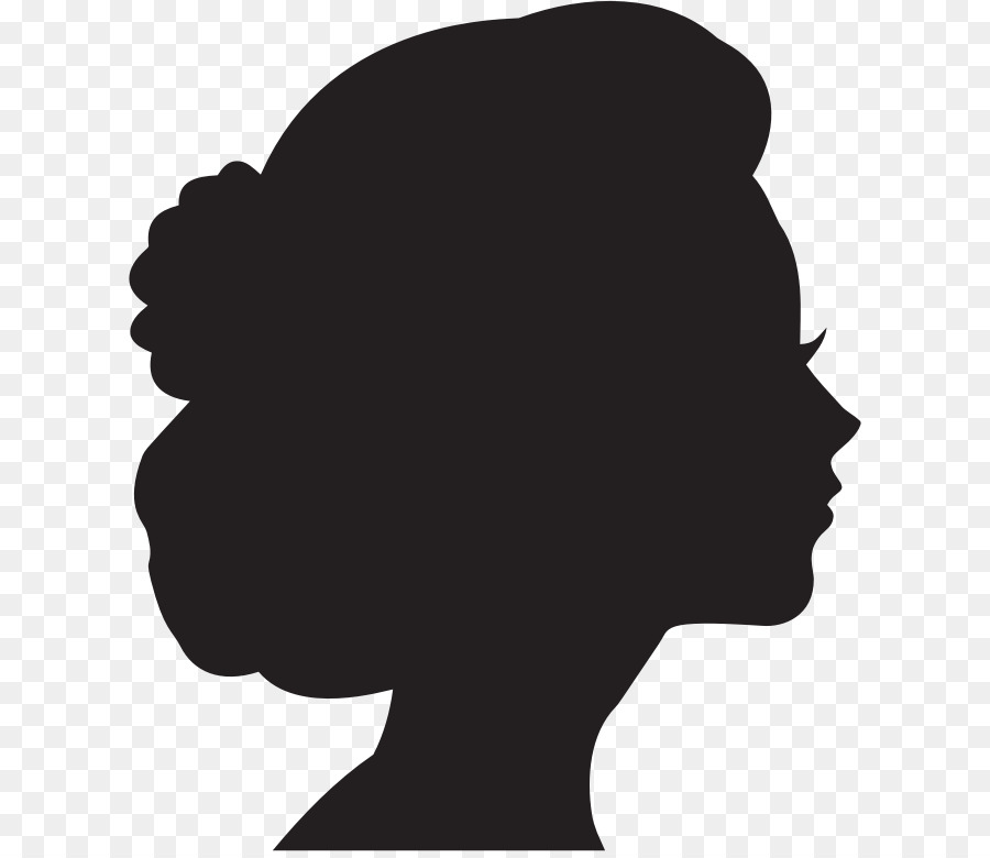 Woman's Profile Silhouette