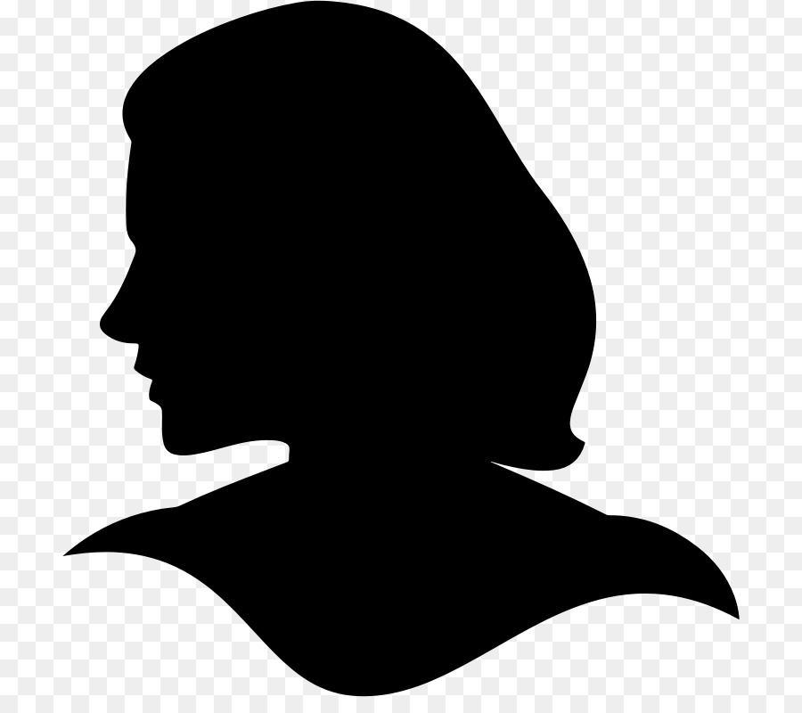 Woman's Profile Silhouette