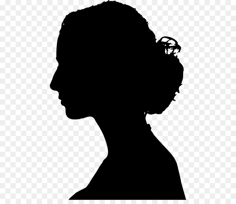 Woman's Profile Silhouette