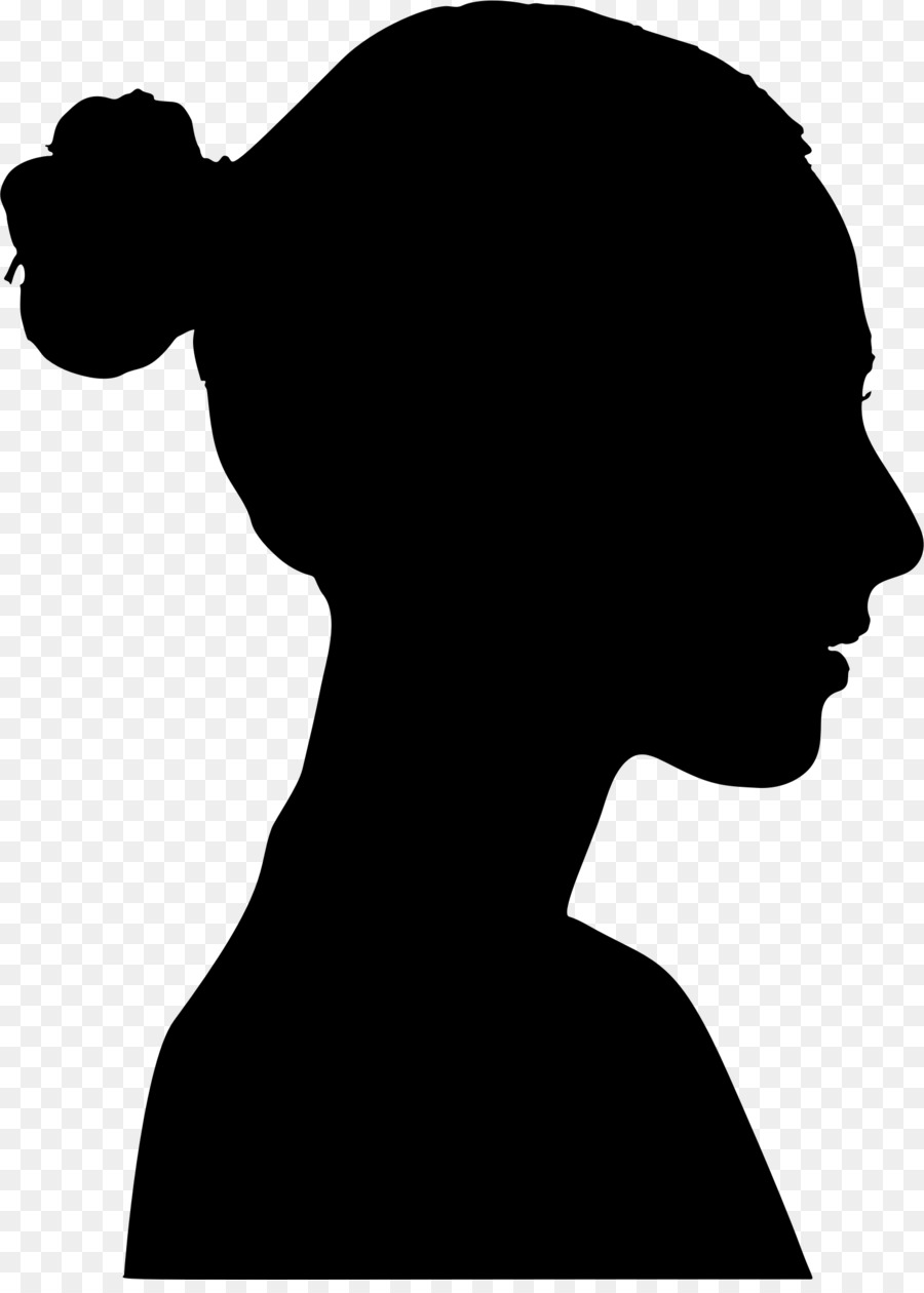 Woman's Profile Silhouette