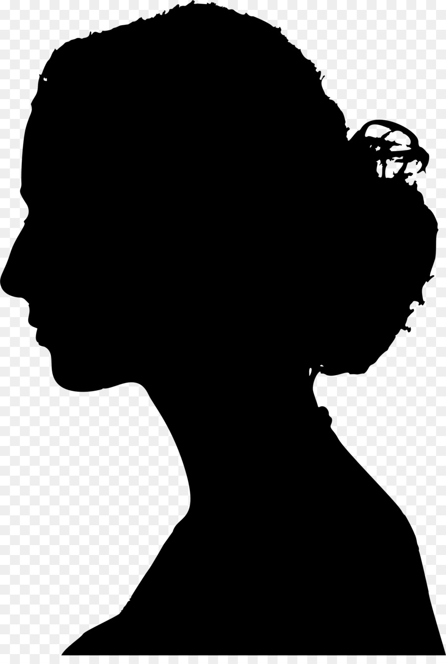 Woman's Profile Silhouette