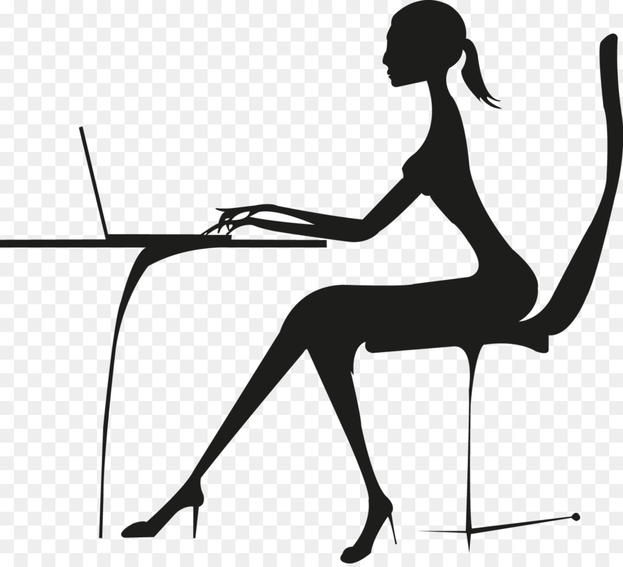 Laptop Businessperson Silhouette - professional women png download - 1498*1357 - Free Transparent  png Download.