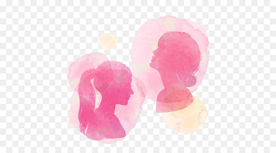 Silhouette Poster Illustration - Woman side face png download - 500*500 - Free Transparent  png Download.