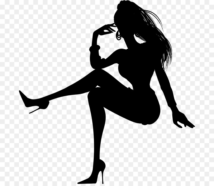 Silhouette Female Woman - sitting clipart png download - 742*772 - Free Transparent  png Download.
