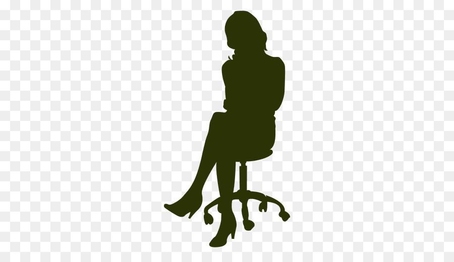 Sitting Silhouette Female Woman - sitting clipart png download - 512*512 - Free Transparent  png Download.