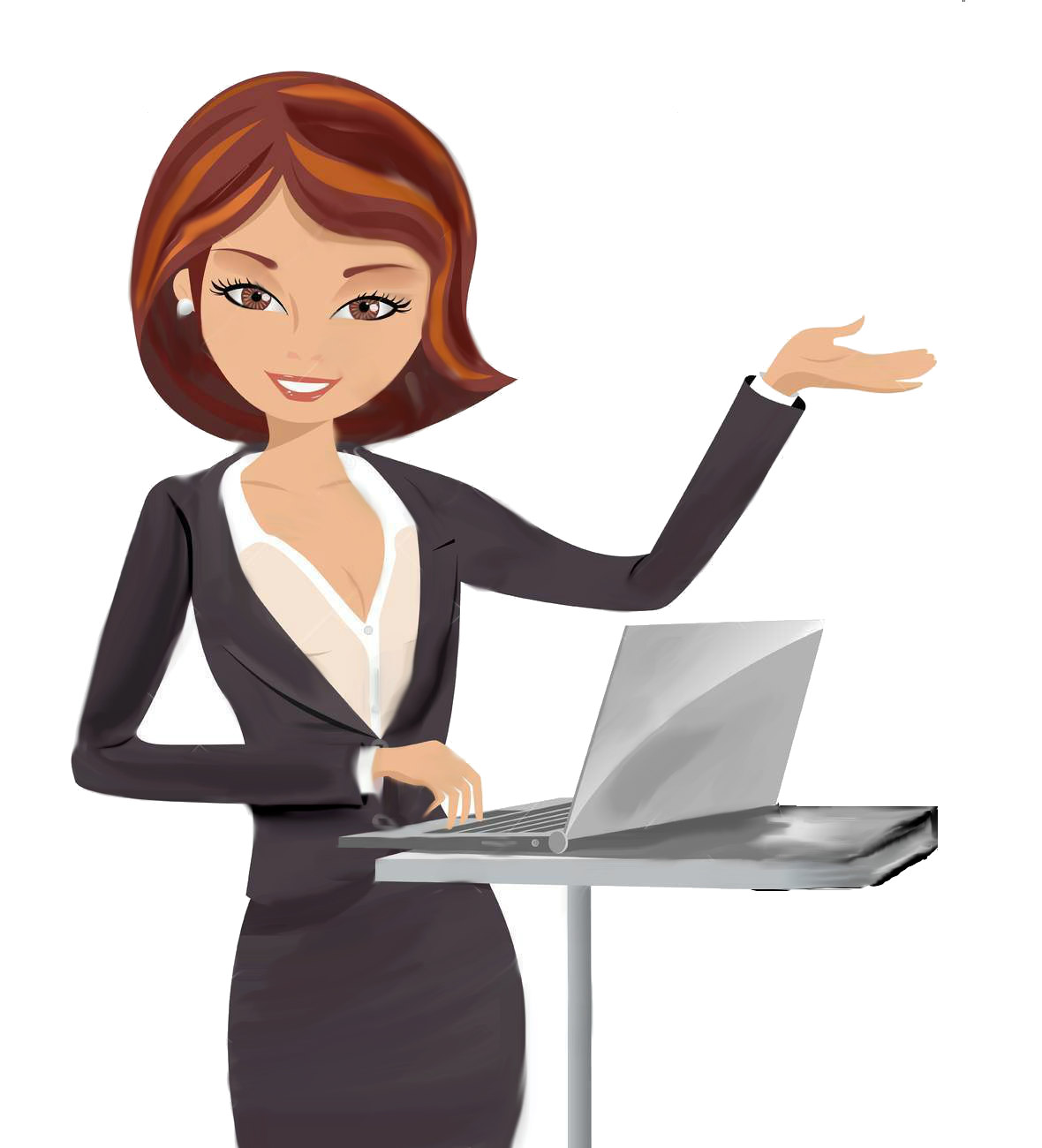 Download Female Clipart Presentation Thinking Woman Cartoon Png Images