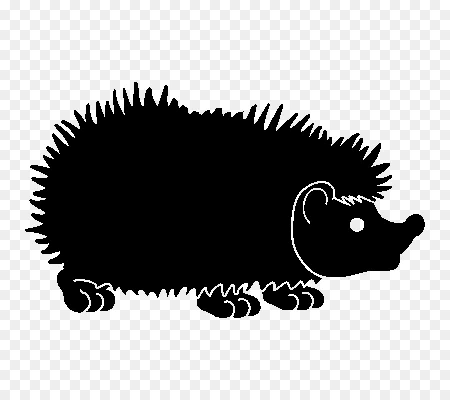 Hedgehog Black Silhouette White - hedgehog png download - 800*800 - Free Transparent Hedgehog png Download.