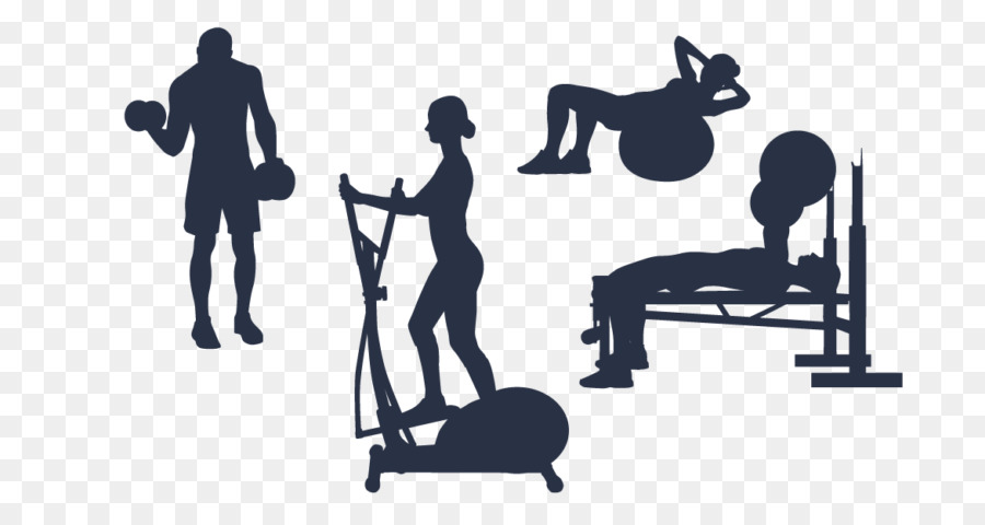 Silhouette Fitness Centre Clip art Scalable Vector Graphics Physical fitness - Fitness Studio png download - 768*461 - Free Transparent Silhouette png Download.