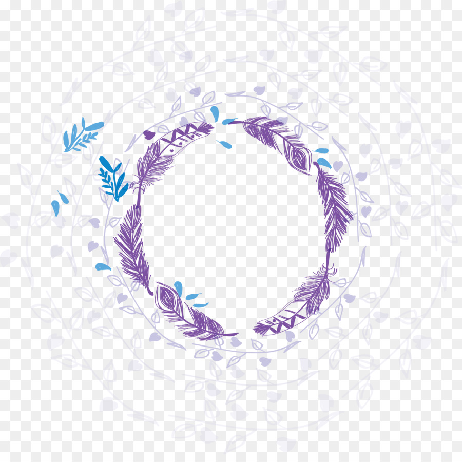 Wreath Garland Purple - Purple wreath png download - 3372*3316 - Free Transparent Wreath png Download.
