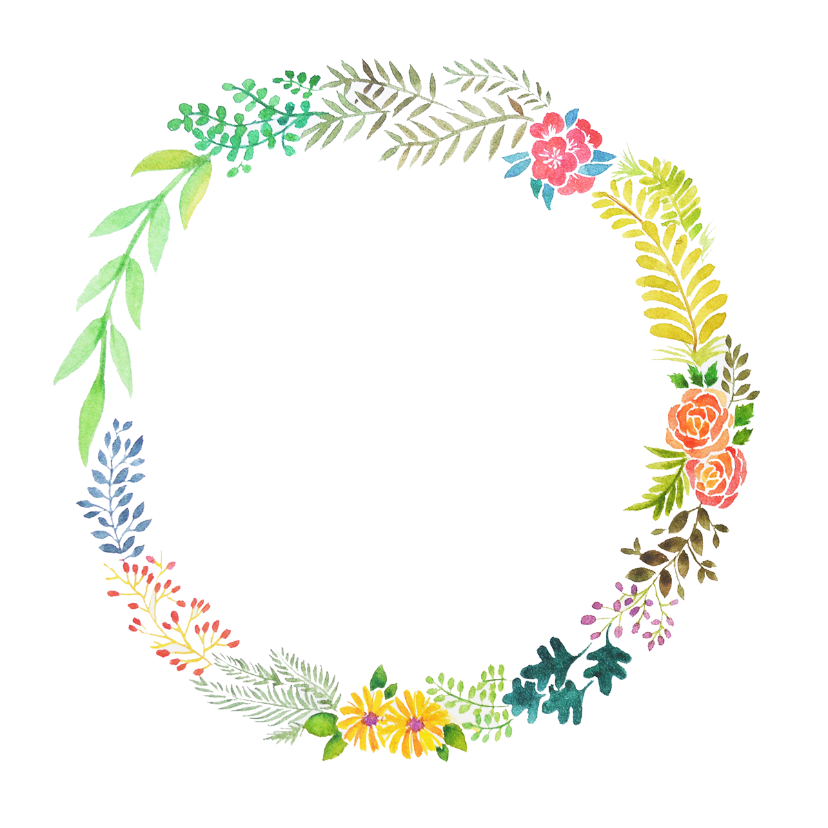 Floral design Flower Wreath Paper Watercolor painting - accumulated png ...