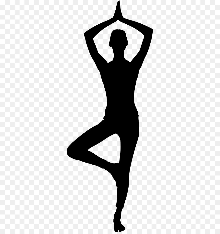 Girl doing yoga vector image | Free SVG