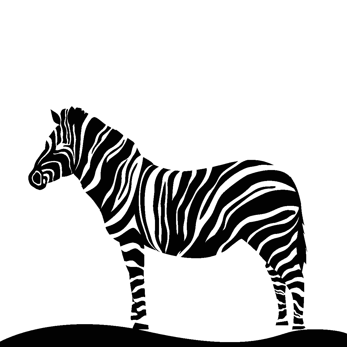 Zebra Horse Sticker Silhouette Animal - zebra png download - 1200*1200 ...