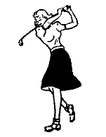 Female Golfer Cliparts