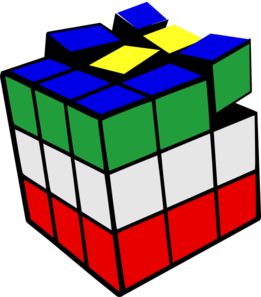 Rubiks Cube 3d Colored 2 Clip Art at Clker 