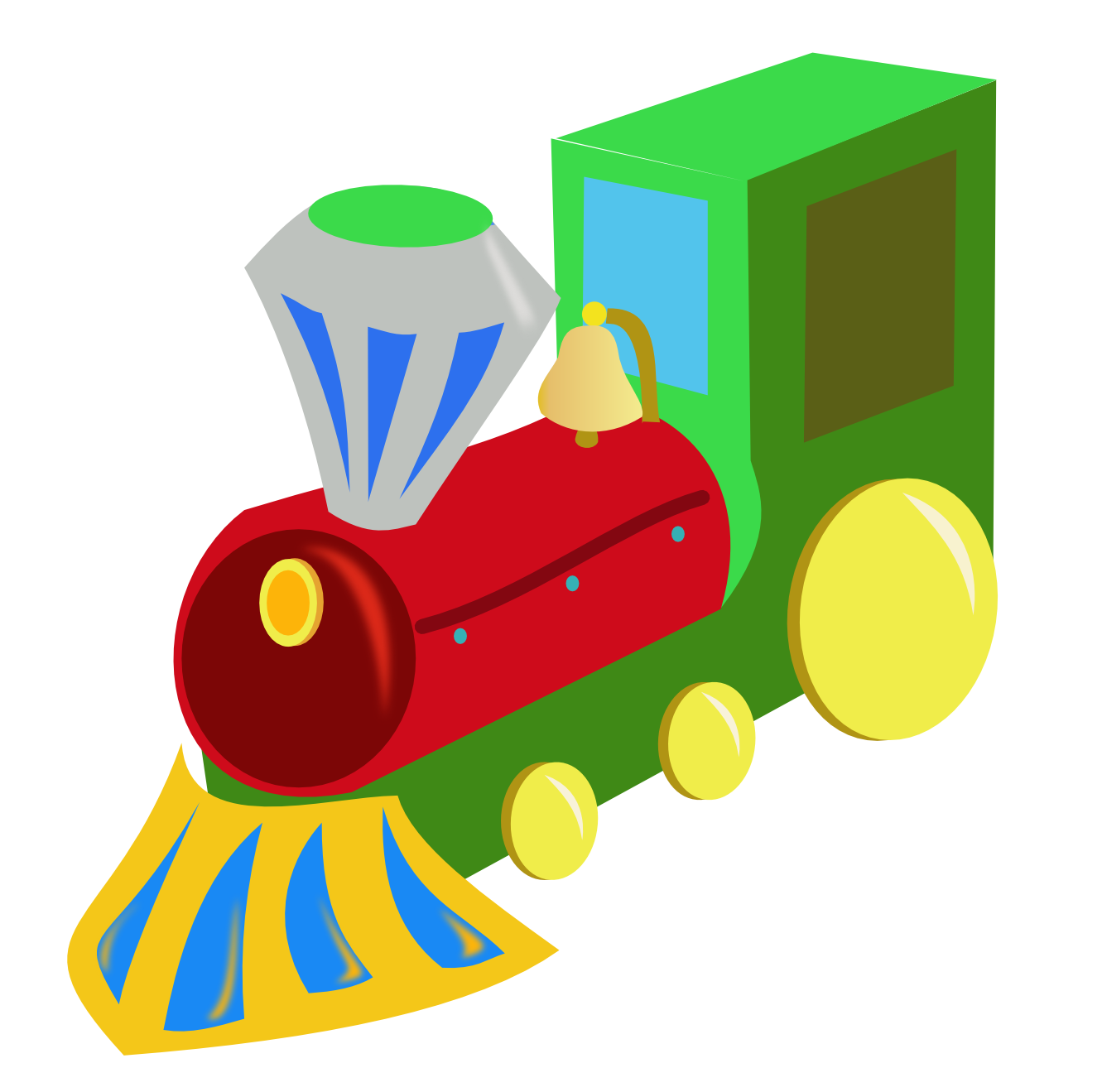 Toy train clip art 