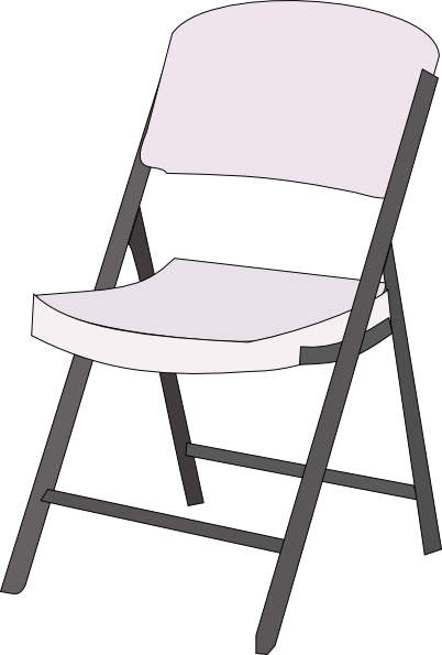 School chair clipart black and white 