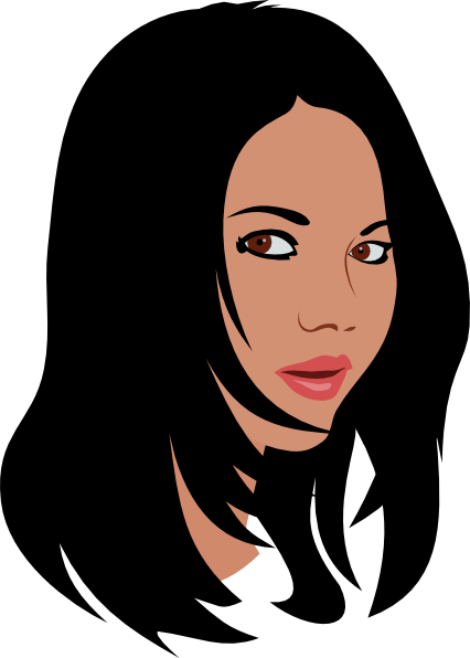 Mother clipart short black hair