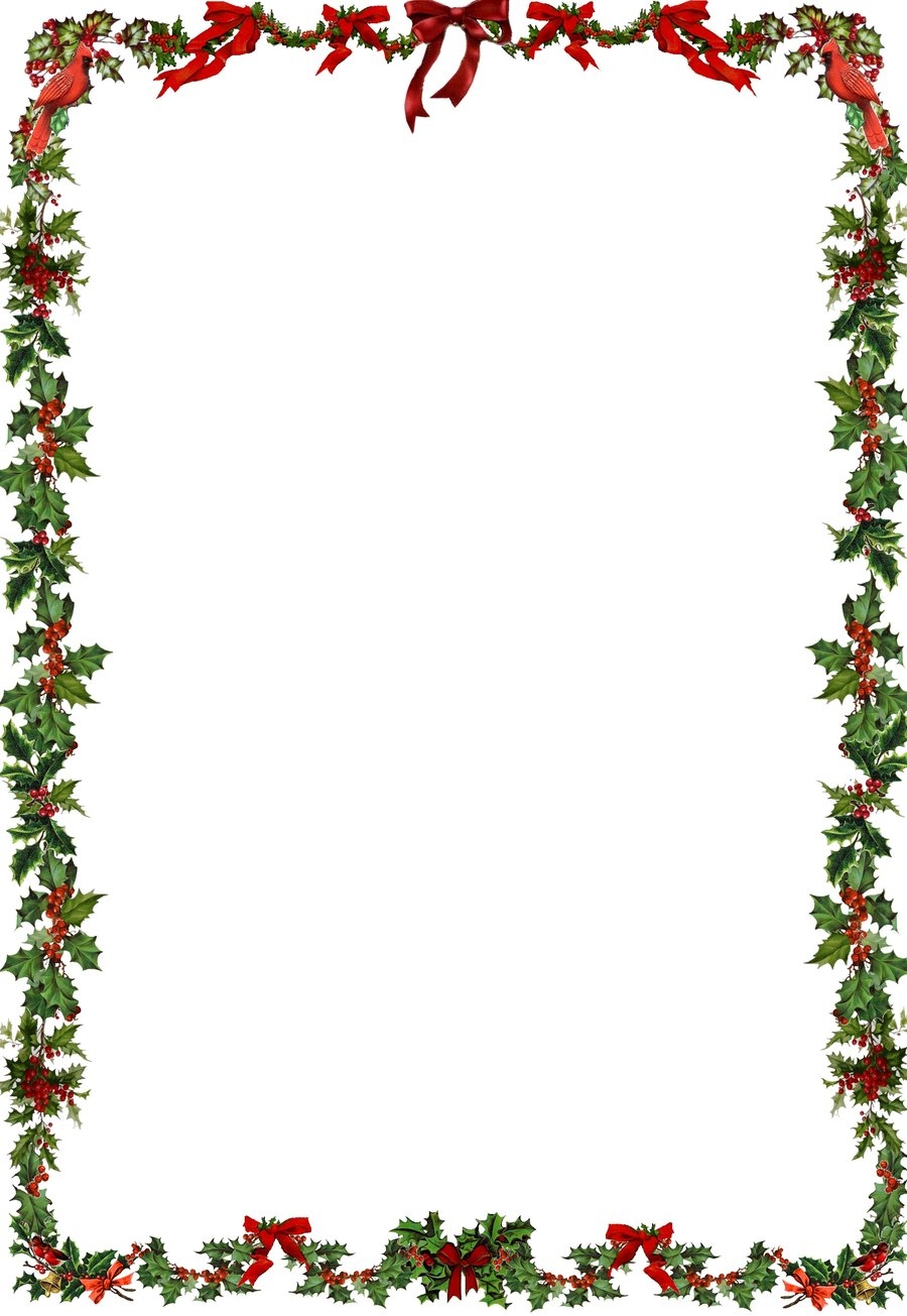 Printable Christmas Border Clipart - Printable World Holiday