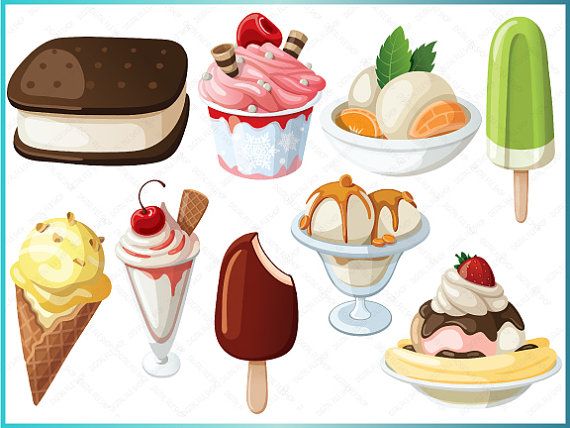 clipart of desserts