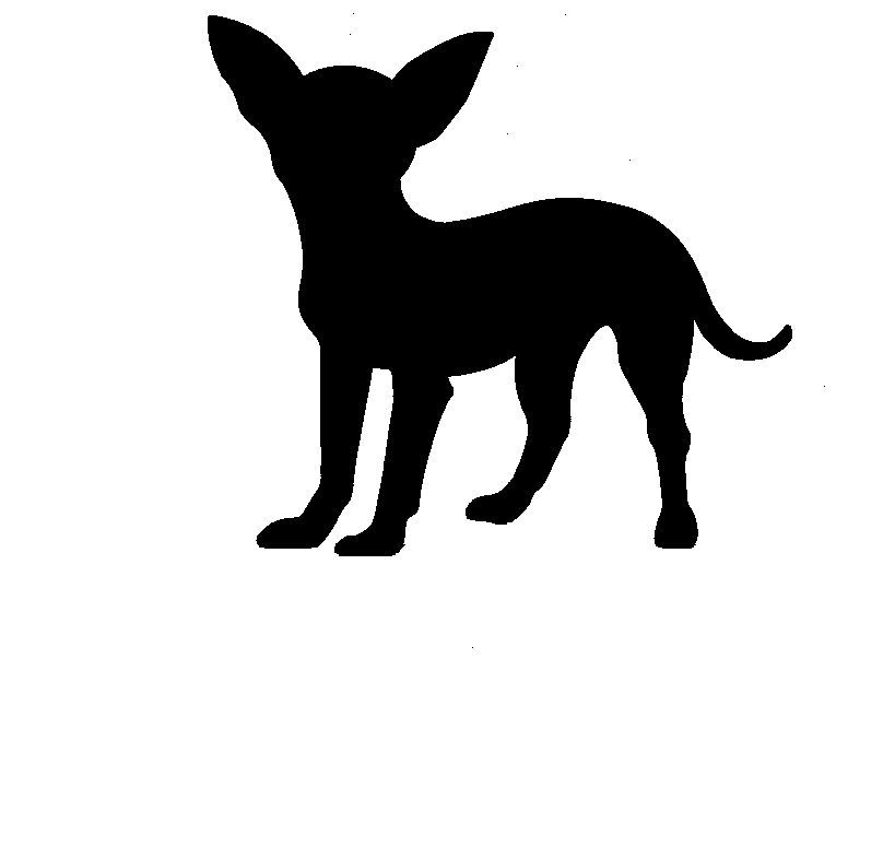 Chihuahua silhouette clipart 