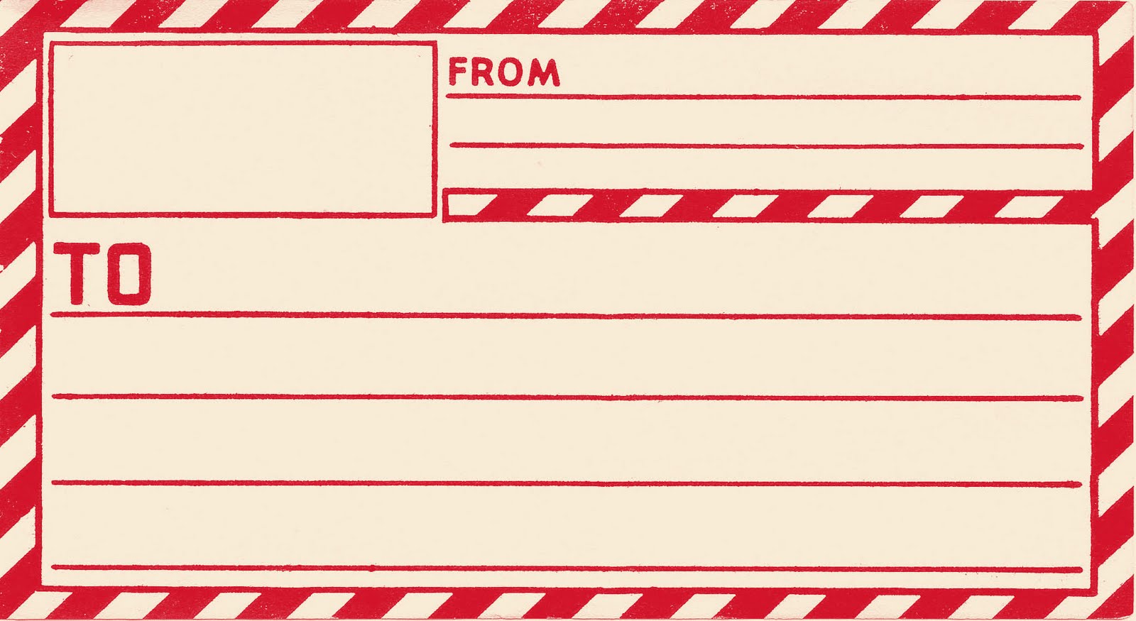 Vintage Mailing Label Clip Art Library