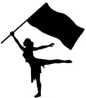 Marching Band Color Guard Clipart 