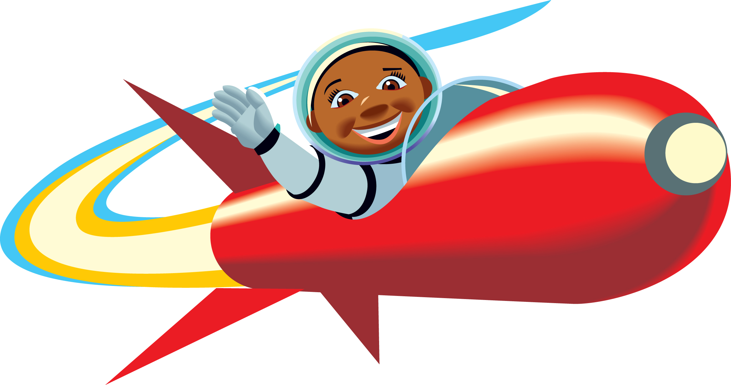 Rocket black clip art 