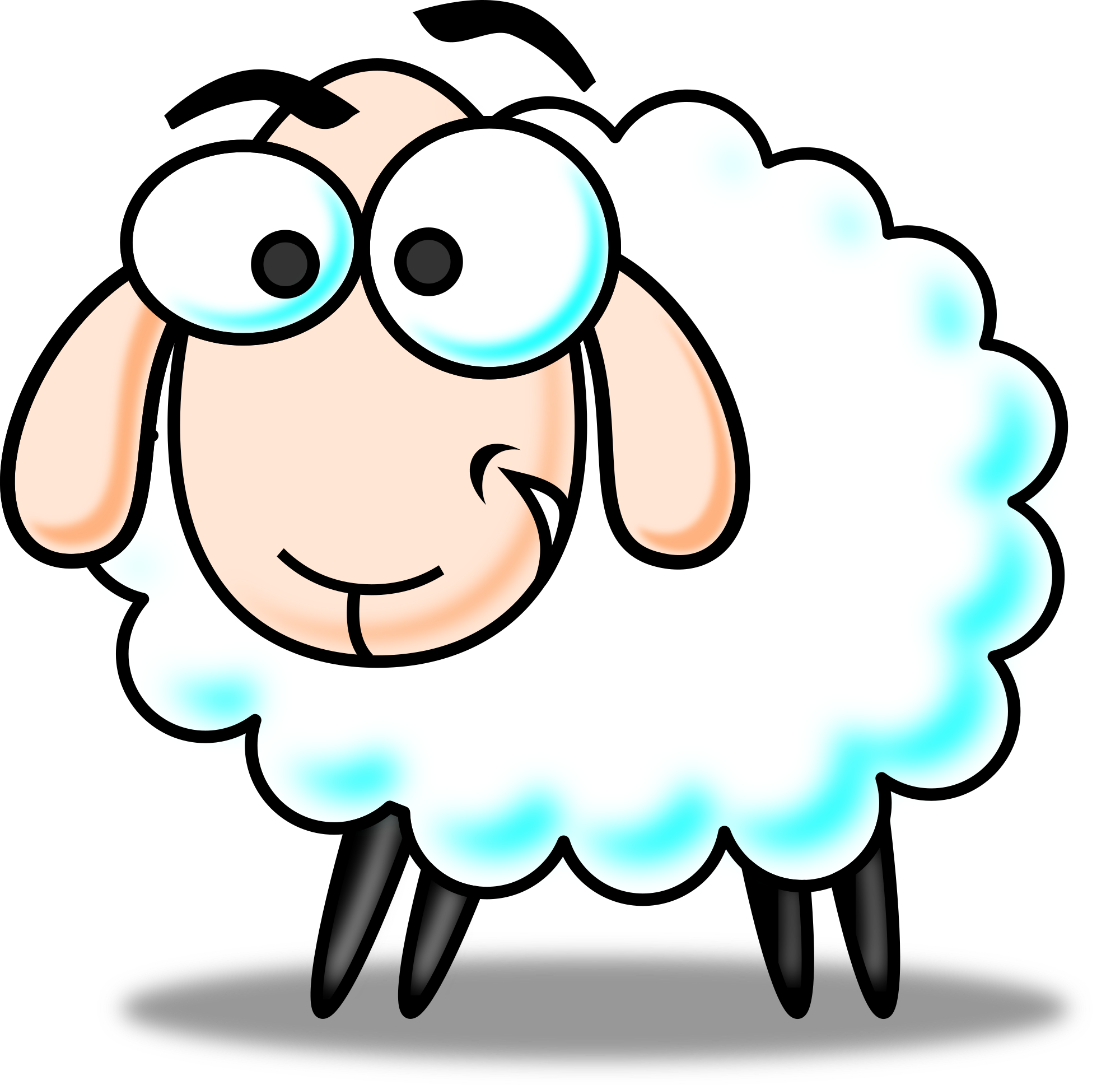 Cartoon sheep pictures clip art 