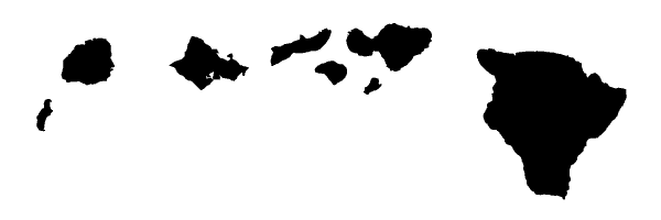 hawaiian islands silhouette png