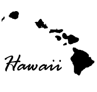 Hawaii Black And White Clip Art 47009 