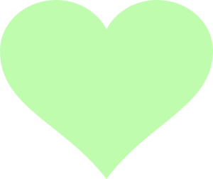 Light Green Heart Clip Art at Clker 