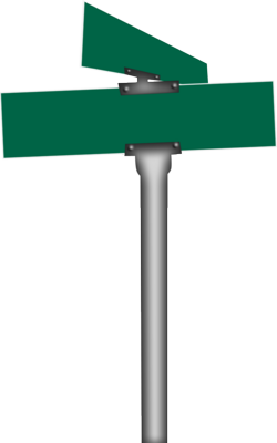 green street sign clip art