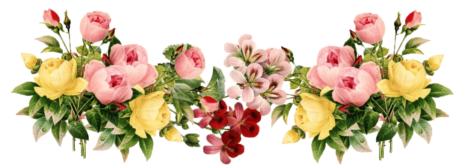 vintage floral border clip art