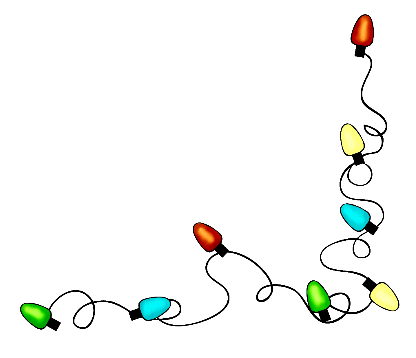Holiday Animated Lights Clipart 