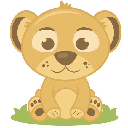 Baby lion clipart free 
