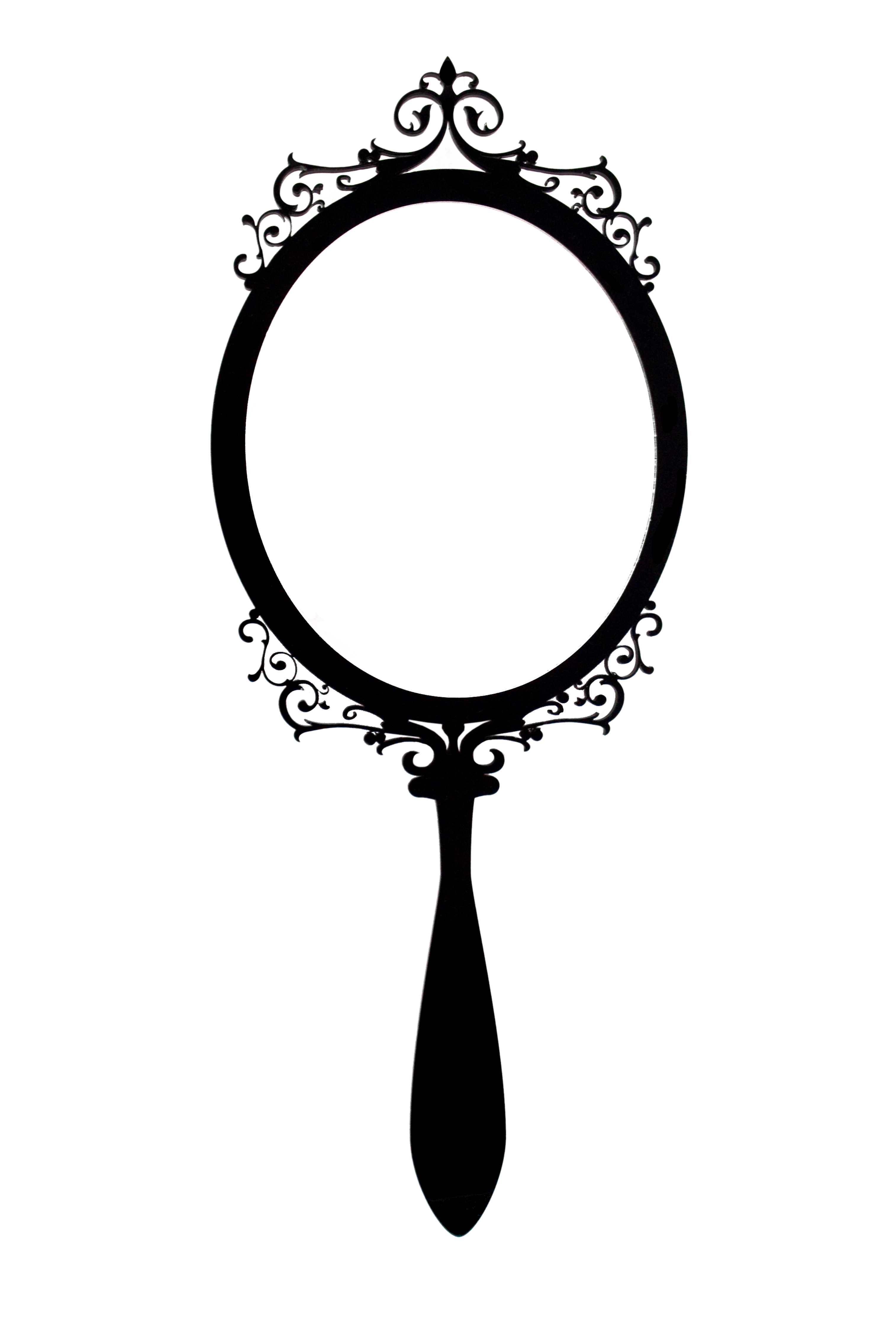 Mirror Black And White Clipart 