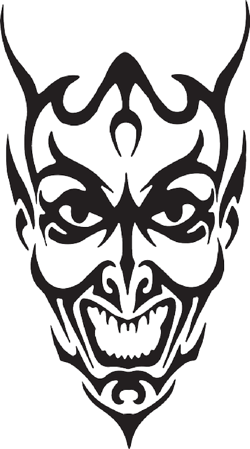 Tattoo Devil Demon Drawing Stencils Outline Drawings Outlines Stencil ...