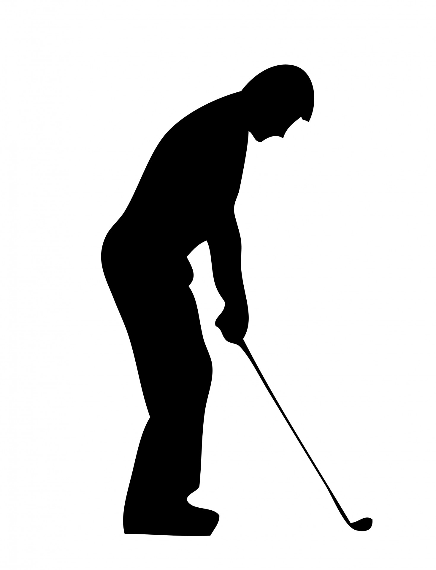 Golf Silhouette Clipart 