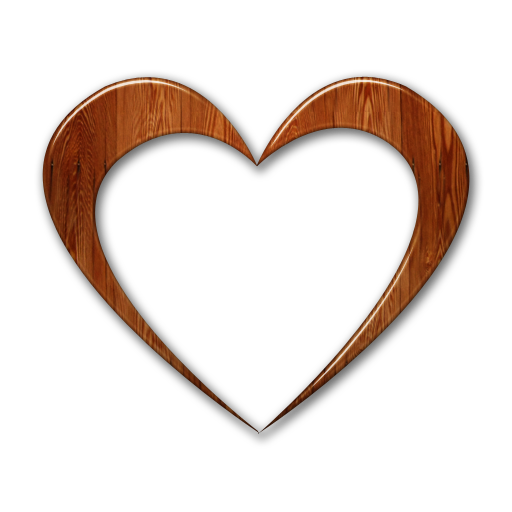 Clipart transparent background wooden heart 