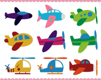 Christmas Airplane Cliparts